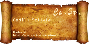 Csép Szilvia névjegykártya